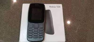 Nokia 106 mobile black colour box pack