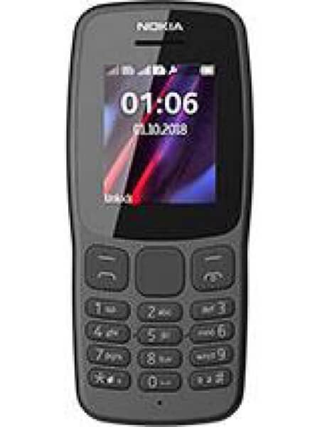 Nokia 106 mobile black colour box pack 2