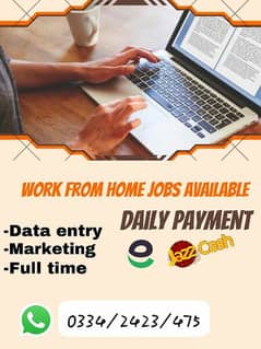online part time full time work available