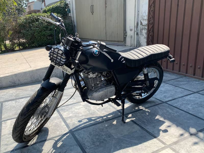 Suzuki gs150 converted into cafe racer with brand new parts sc exhaust 2