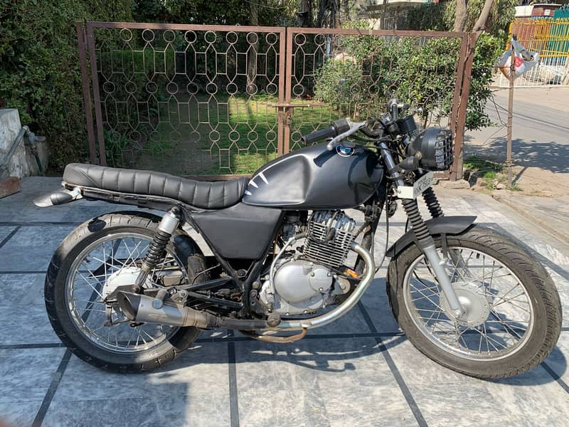 Suzuki gs150 converted into cafe racer with brand new parts sc exhaust 5