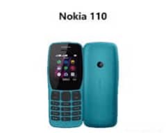 Nokia 110 mobile black colour box pack