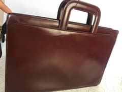 Leather Files and Documents carrying bag
