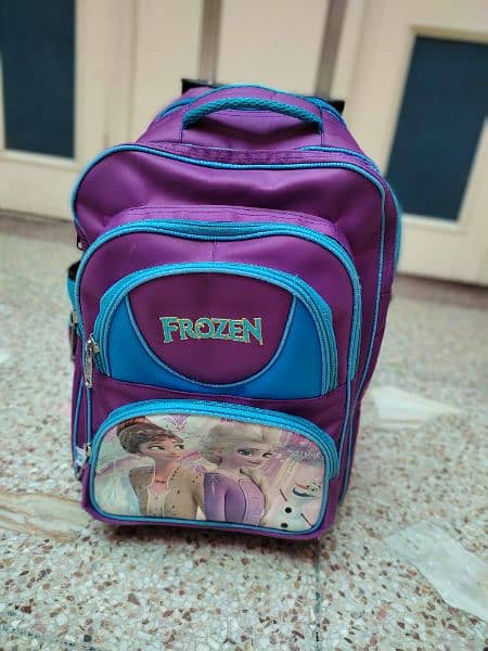 imported school bag with tyres/ frozen bag/ bag for girls/ trolley bag 5