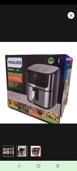 New Philips Air Fryer 7L with 1 Year Cash back Warranty 0