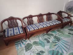 2 SOFA SETS 10 SEATER WITH COUSION AND FREE TABLE