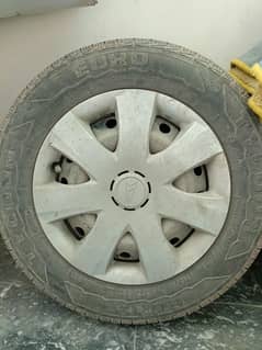 tyres with rims condition 6/10