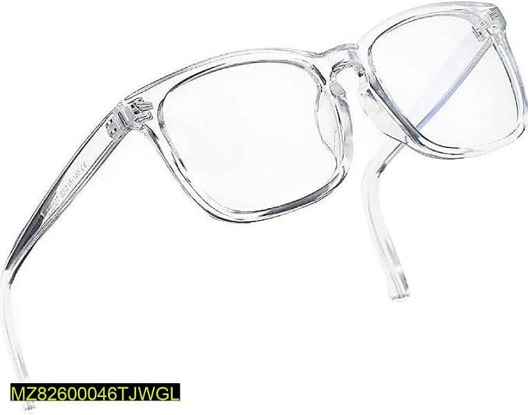 Women's Square Frame Sunglasses Transparent 1