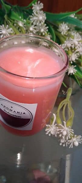 AROMANIA pair of 2 scented glass candles best aroma candles in town 4