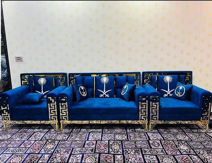 Brass Majlis -/Saudi Majlis/Arabic majlis /Arbi Sofa/stylish majlis 6