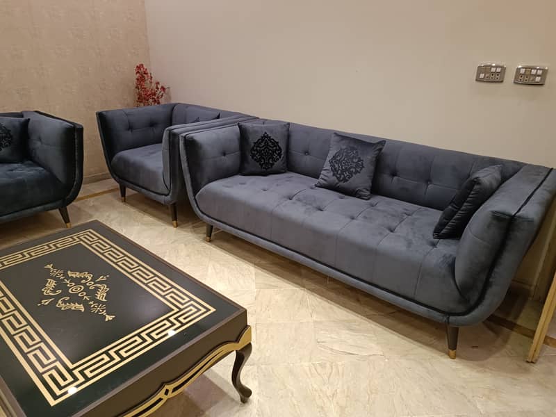 Grey Sofa Set for Living Room 0