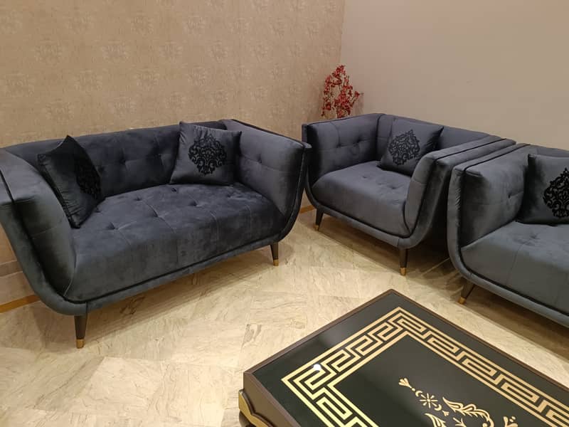 Grey Sofa Set for Living Room 3