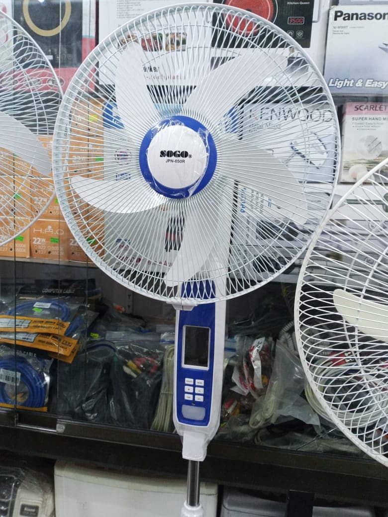 AC/DC RECHARGEABLE FAN AVAILABLE ON SALE 12