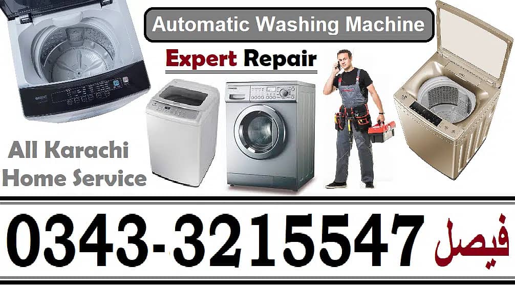 Expert Repair Fully Automatic Washing Machine Home Service All Karachi 0