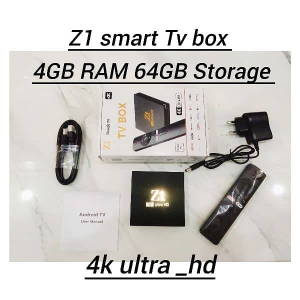 Z1 smart android TV box 4k ultra hd 2