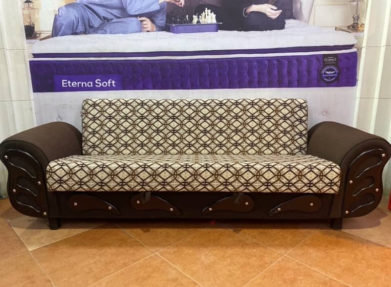 sofa cum bed (2in1)(sofa +bed)(Molty foam)(10 years warranty ) 1