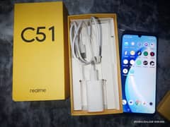 Realme C51 brand new 10/10 condition with box 33W charge only 28000