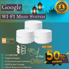 Google WiFi Mesh Router System NLS-1304AC1200 Pack of 3(Used)Mesh WIFI