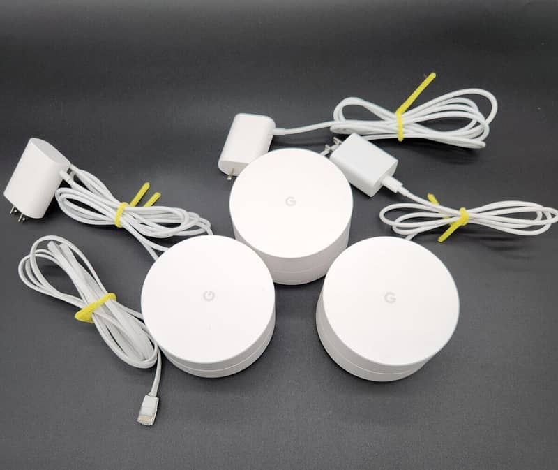 Google WiFi Mesh Router System NLS-1304AC1200 Pack of 3(Used)Mesh WIFI 2