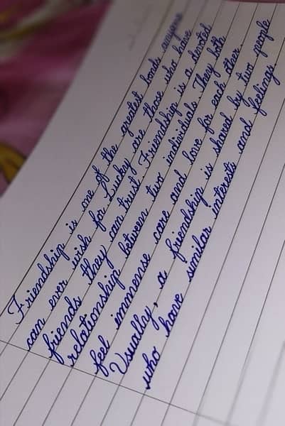 hand writting assignments job 1