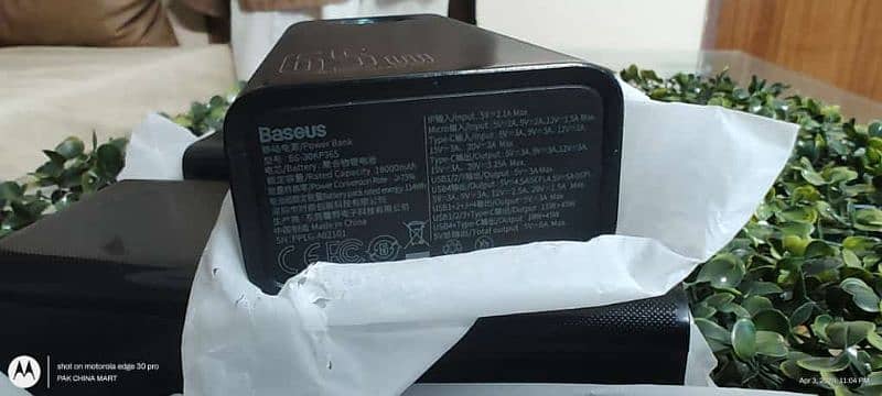 Baseus Amblight 65w Digital Display fast charging powerbank-pouch pack 7