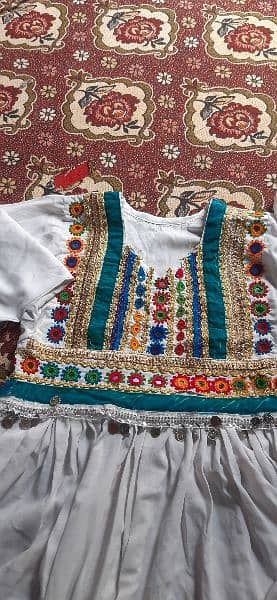 Afghani frock ready to wear hand embroidered dress 7
