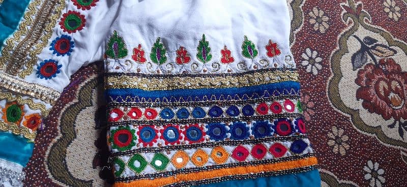Afghani frock ready to wear hand embroidered dress 11