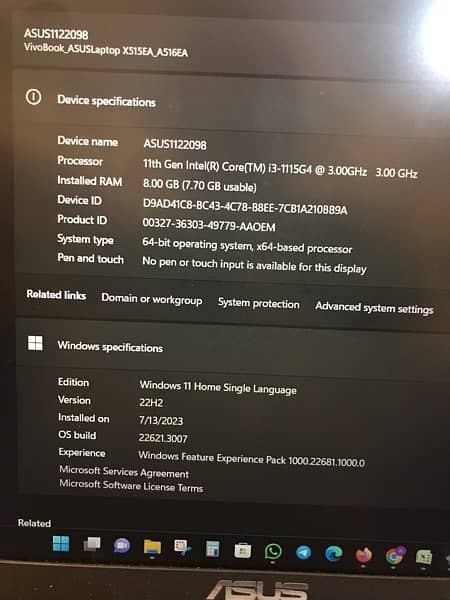 Asus 11th Gen Corei3 Came from Abroad 3