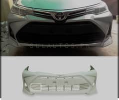 Corolla X Front bumper spoiler and grill