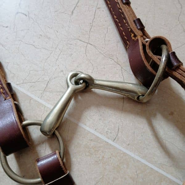 horse riding gear leather bridle rein reins 2