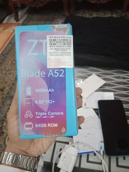 ZTE Blade A52 4 GB Ram memory 64 battery 5000 mAh 6