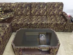 Excellent 6 seater sofa set with a big center table 0