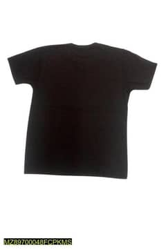 1 Pc Cotton Printed T-Shirt Black
