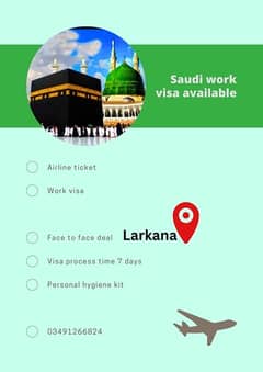 All types work visa available for Saudi Arabia