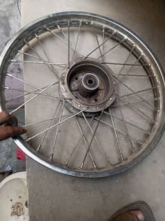 front and back rim with hub and madgard