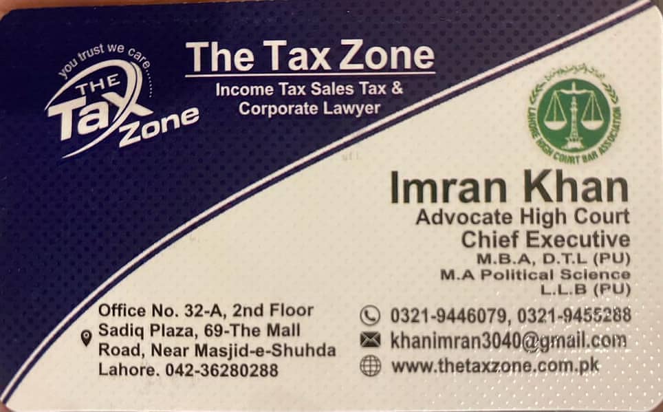 Sales Tax, Income Tax Return, Tax consultant, FBR, Tax Filer, NTN, GST 0