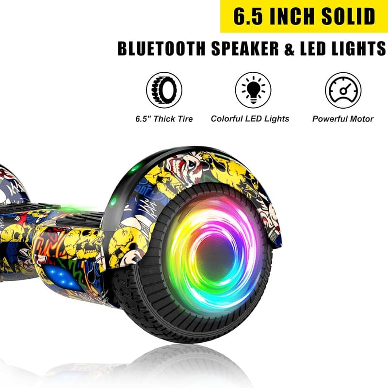 Hoverboards for Kids and Adults 6.5 inch Bluetooth Speaker Colorful L 4