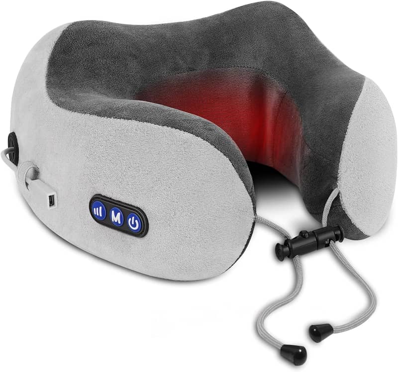 Travel Neck Pillow Electric Rechargeable Neck Massager 1