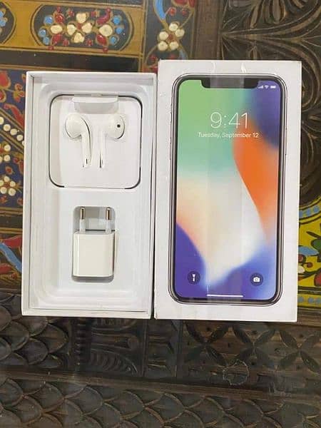iPhone X Ram 256 GB PTA approved my WhatsApp number0326=6042625 2