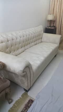Sofa Set for Sale - Bright off white cover