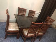 (brand new!) dining table with 6 seats. 0
