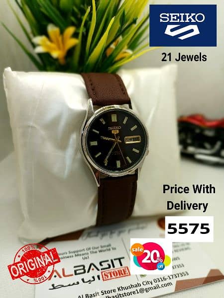 4 ہزار سے لیکر 9 ہزار تک Seiko 5 Automatic Citizen Orient 03161737353 6