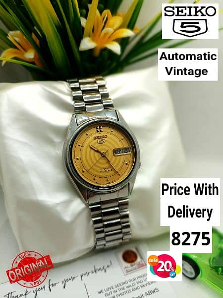 4 ہزار سے لیکر 9 ہزار تک Seiko 5 Automatic Citizen Orient 03161737353 18