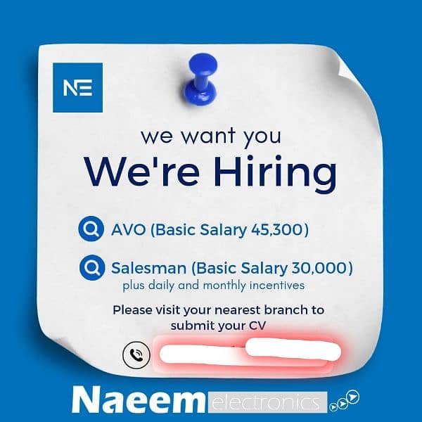 Naeem Electronics Attock branch jobs 0