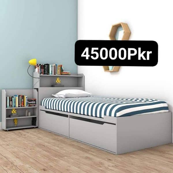 Single Bed/Drawer Bed/ King/Queen Size Platform Bed 2