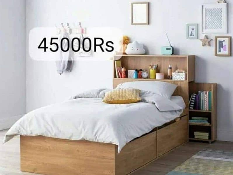 Single Bed/Drawer Bed/ King/Queen Size Platform Bed 12