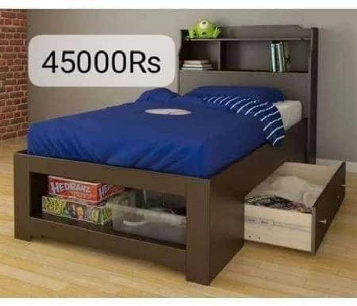 Single Bed/Drawer Bed/ King/Queen Size Platform Bed 16