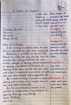 Handwriting assigment  work