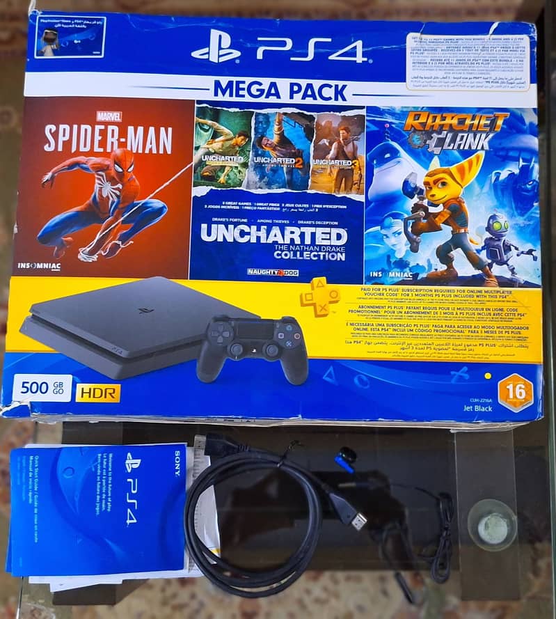 Playstation 4 (PS4) 500 GB with Controller and Box 2