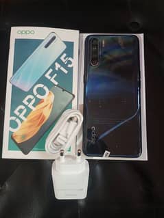 oppo F15 (8/256) Gb ram full new with box and charger pta proved